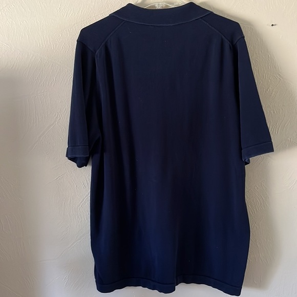 Eddie Bauer 100% Pima Cotton Men’s Polo size  XL Tall Navy Blue - Picture 2 of 13